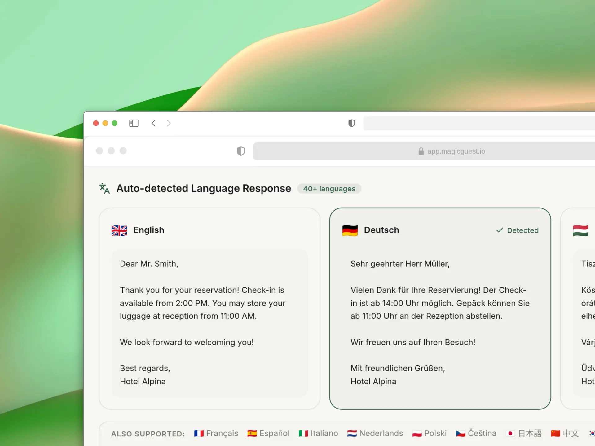 Multi-language Support
